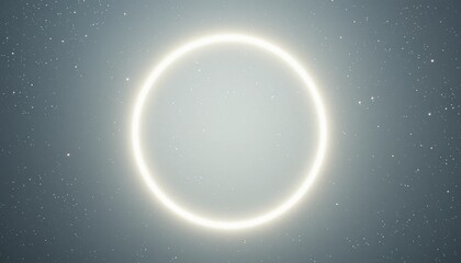 Celestial event illuminated circle night sky abstract image cosmic atmosphere aerial view stellar phenomenon