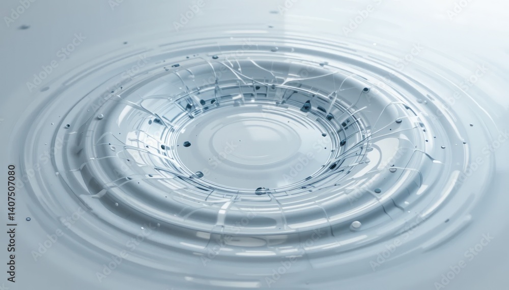 Poster rippling water surface close-up abstract photography calm environment top-down view fluid dynamics c