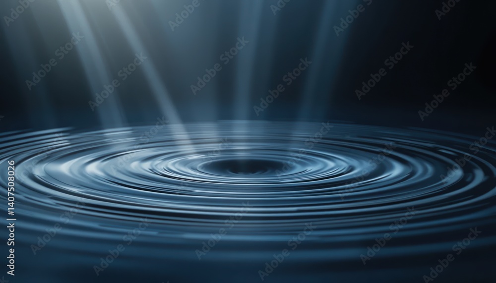 Poster captivating ripples in water underwater environment abstract art tranquil mood close-up view visual 