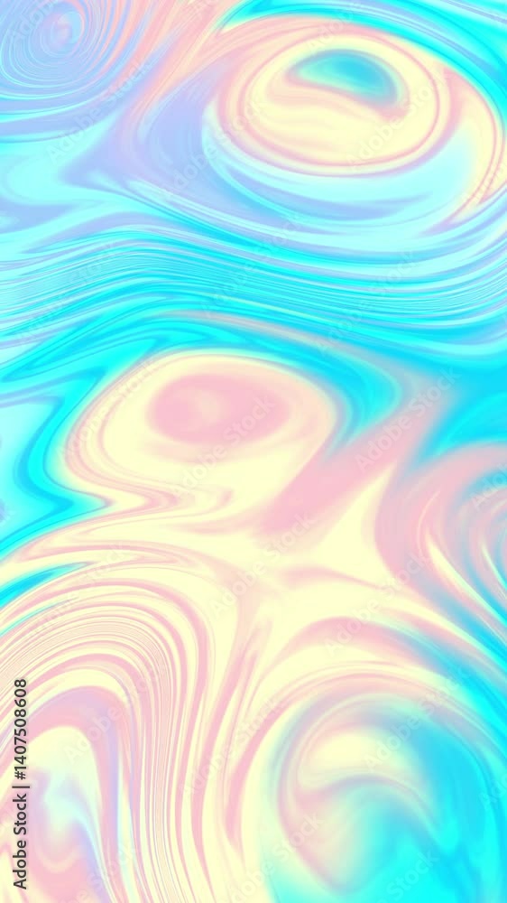 Poster abstract liquid patterns, fluid shapes , retro psychedelic style, seamless loop, wallpaper, vertical