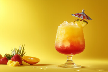 cocktail with fruits