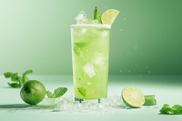 mojito cocktail with lime