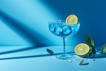 martini with lime