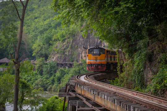 The wonders of the Death Railway  crossing Kwai river have a history dating back to World War II &nbsp;builted by soldier prisoners from western, Kanchanaburi Province