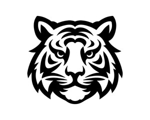 Clean and Bold Tiger Silhouette Icon