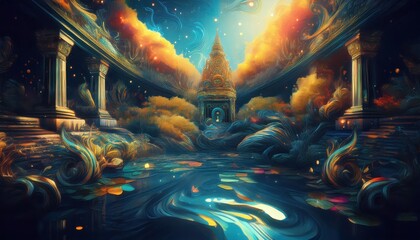 Legendary Wolf Howling under the Mesmerizing Aurora Borealis, Frosty Forest Scene with Mysterious Energy and Enchanting Vibrancy, Capturing the Spirit of Wilderness in a Magical Winter Night.