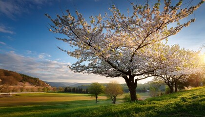 autumn landscape with tree