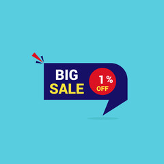 Big Sale Ninety Seven Percent 1% Off Banner