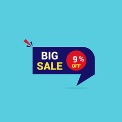 Big Sale Ninety Seven Percent 9% Off Banner