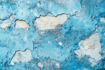 Blue concrete stone texture for background in summer wallpaper. Cement and sand wall of tone vintage. Concrete abstract wall of light cyan color