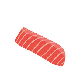Vector Illustration Of Raw Tuna Meat 