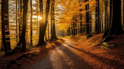 Fototapeta premium path black orange gradient