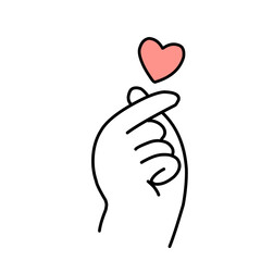 vector illustration icon of Hands Holding a Heart