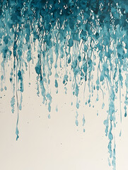 Flowing Blue Watercolor Art