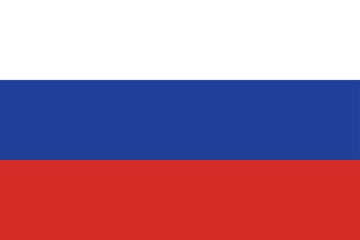 Russian Flag Vector with customized size
