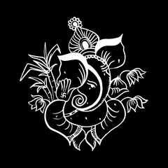 lord ganesha line art