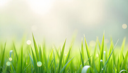 Obraz premium fresh green grass background