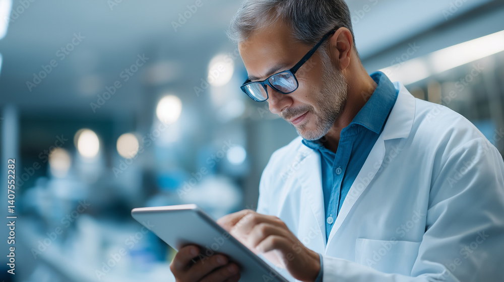 Poster microscope tablet study in a lab setting