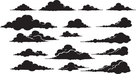 Minimal Cloud Icon Isolated on White Background