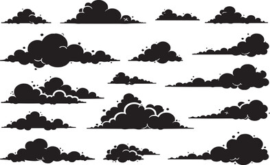 Minimal Cloud Icon Isolated on White Background