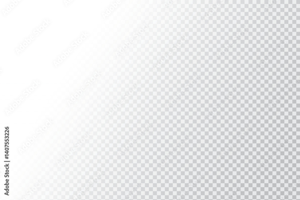 Poster right gradient shape. light fade panel. soft left blend. vector checker background.