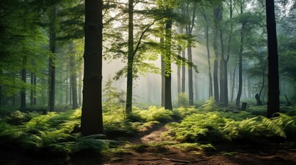 Obraz premium photograph trees in the woods