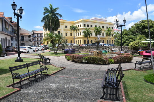 A park in the old town, Panama City