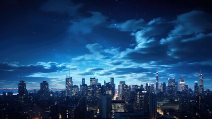 Fototapeta premium scape blue sky night