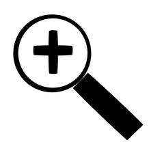 Fototapeta premium vector illustration of a magnifier