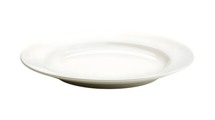 Professional Plate Display on Isolated White Background for Culinary Marketing Materials