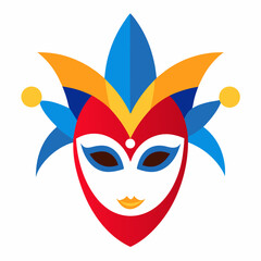 Festive Carnival Face Mask Vector Colorful Masquerade Designs for Events and Graphics