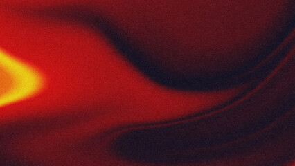 Abstract dark red gradient with grainy texture. Orange neon light on gradient background.