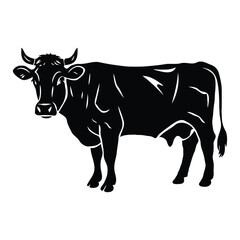 Fototapeta premium cow silhouette vector