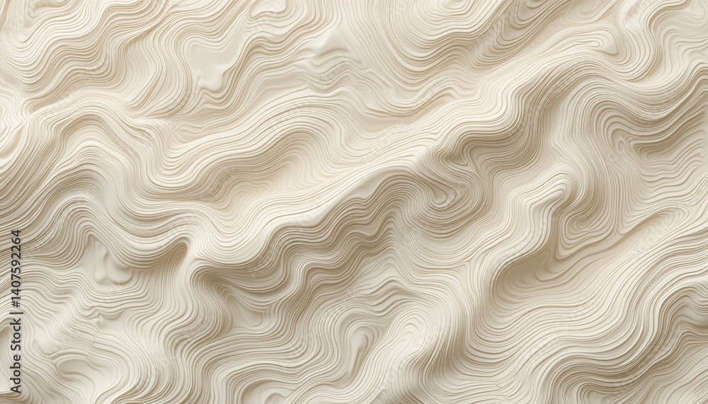 Poster flowing textured patterns abstract art digital design minimalist environment top-down view contempor