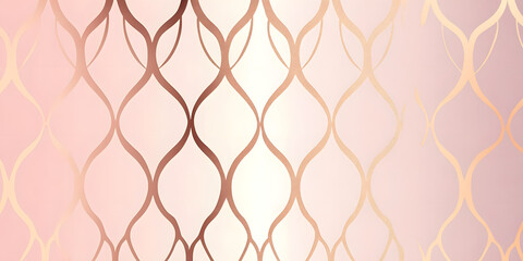 Rose Gold Geometric Pattern Design