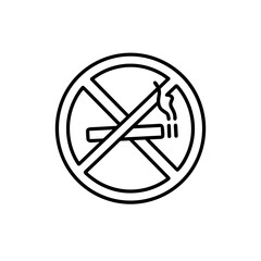 No Smoking Symbol for World No Tobacco Day Awareness  