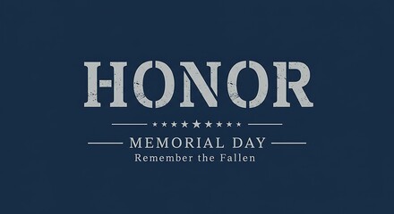 Obraz premium Remembering the Fallen Honoring Memorial Day