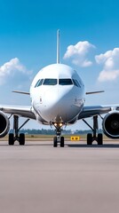 Detailed cockpit view of cargo airplane preparing for global logistics flight