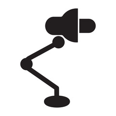 desk light lamp icon vector desk light lamp