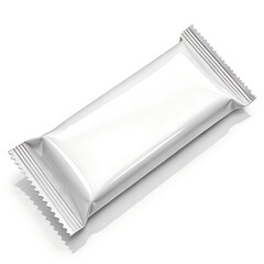 White Sealed Snack Packaging, Chocolate Mockup