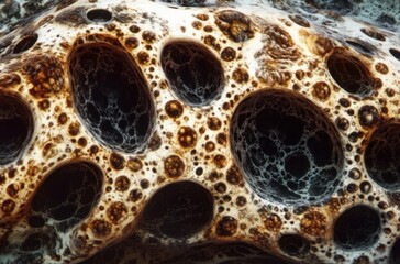 Microscopic View of Autonomic Nervous System with Multipolar Neurons and Ganglion Histology