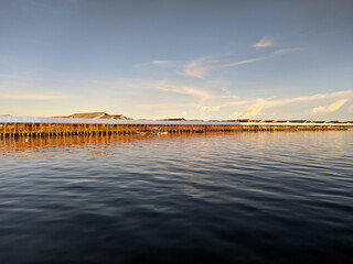 Obraz premium Torosiaje village Gorontalo in the afternoon. Indonesia. April 7, 2025