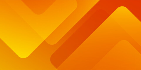 Abstract orange and yellow geometric background. Dynamic shapes composition.