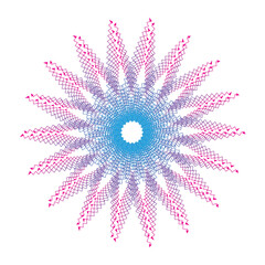 Vector luxury ornamental colorful mandala design background