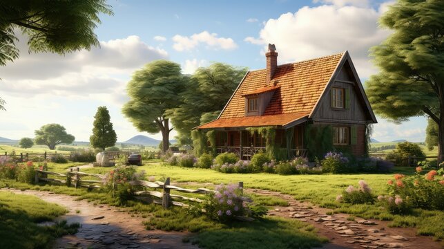 fields house in summer