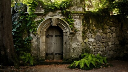 Fototapeta premium rustic castle door