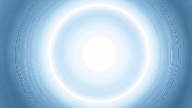 Loopy Animated White Concentric Circles with Glowing Alpha Background