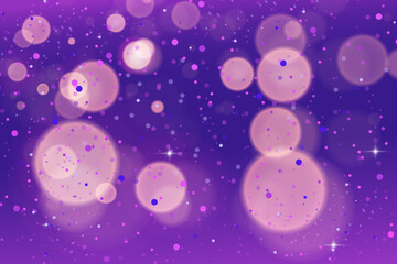 Colorful defocused bokeh lights in blur night background