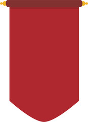 Obraz premium Red Pennant Flag