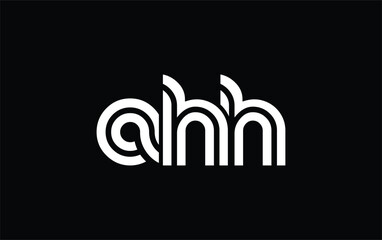 AHH Creative Unique Modern Letter Logo Design. Stylized logo featuring a unique letter design, presenting abstract minimalist aesthetics and modern appeal. © Mahamud